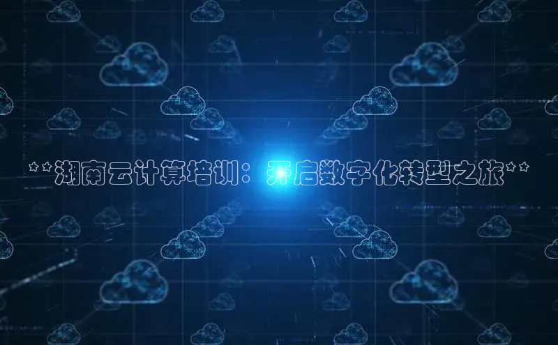 金年会vip轻美电器**湖南云计算培训：开启数字化转型之旅**